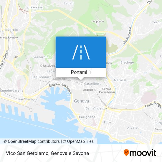 Mappa Vico San Gerolamo