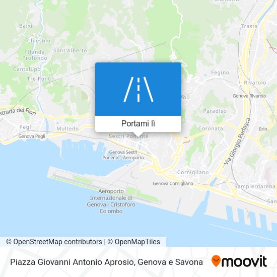 Mappa Piazza Giovanni Antonio Aprosio