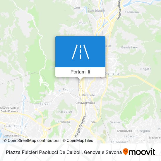 Mappa Piazza Fulcieri Paolucci De Calboli