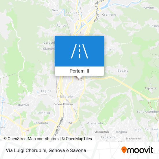 Mappa Via Luigi Cherubini