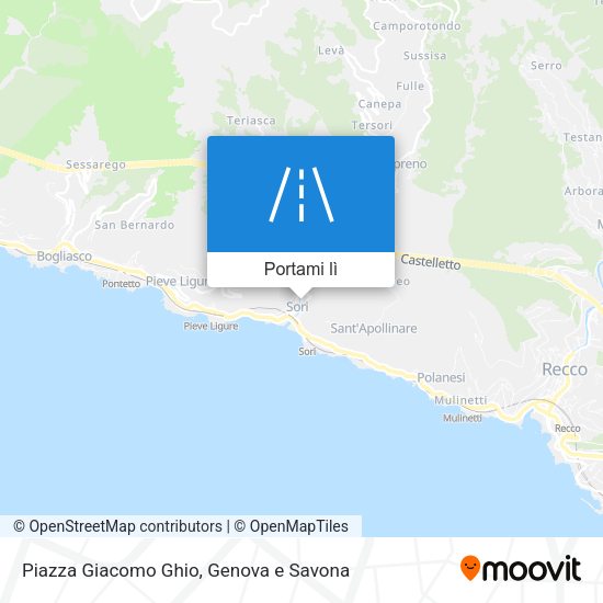 Mappa Piazza Giacomo Ghio