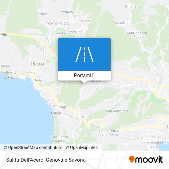 Mappa Salita Dell'Acero