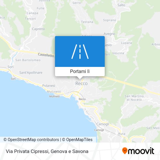 Mappa Via Privata Cipressi