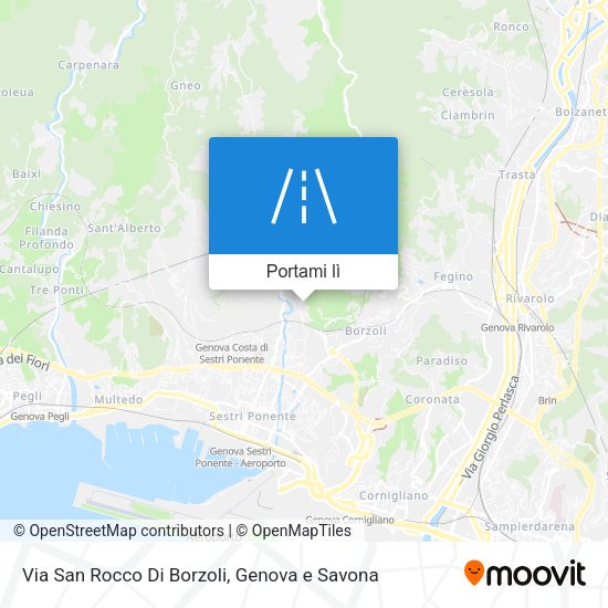 Mappa Via San Rocco Di Borzoli