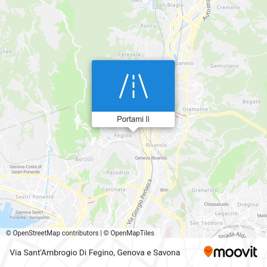 Mappa Via Sant'Ambrogio Di Fegino