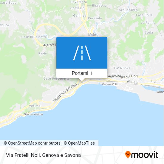 Mappa Via Fratelli Noli