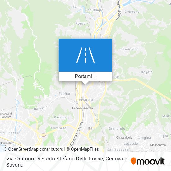 Mappa Via Oratorio Di Santo Stefano Delle Fosse