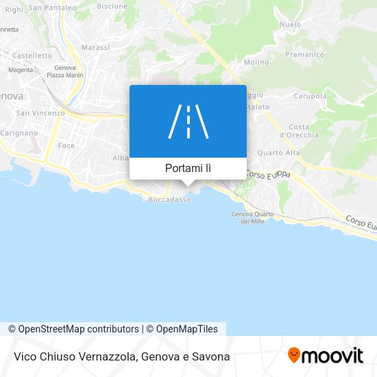 Mappa Vico Chiuso Vernazzola