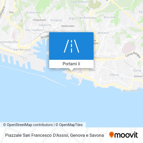 Mappa Piazzale San Francesco D'Assisi