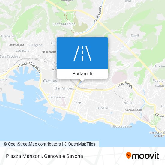 Mappa Piazza Manzoni