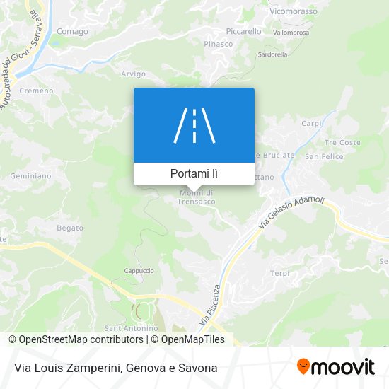Mappa Via Louis Zamperini