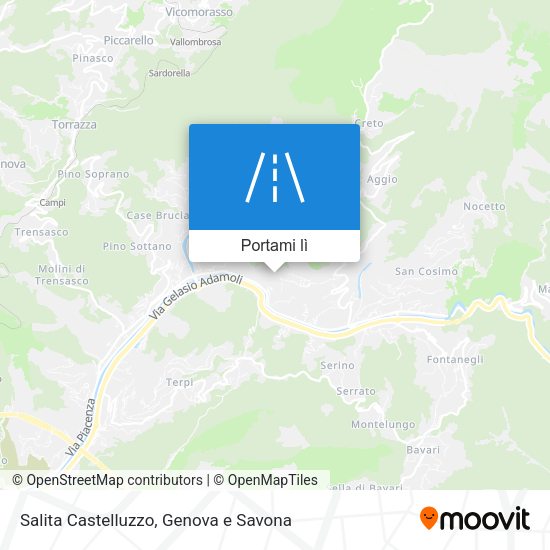 Mappa Salita Castelluzzo