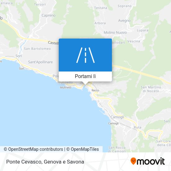 Mappa Ponte Cevasco