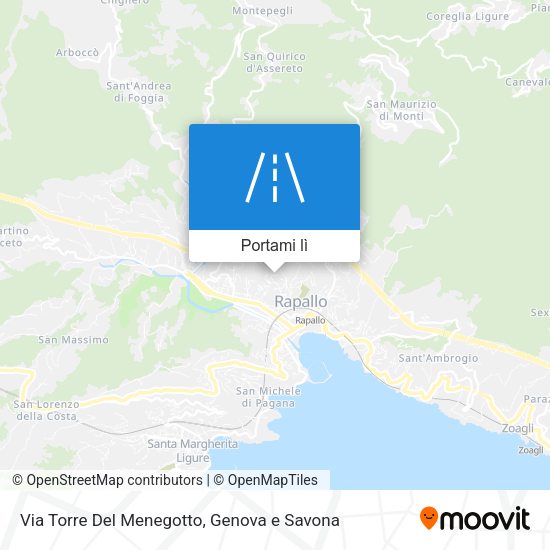 Mappa Via Torre Del Menegotto