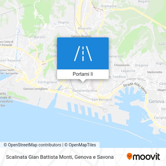 Mappa Scalinata Gian Battista Monti