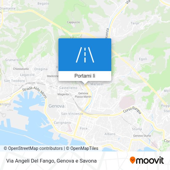 Mappa Via Angeli Del Fango