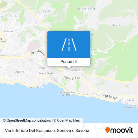 Mappa Via Inferiore Del Boscasso