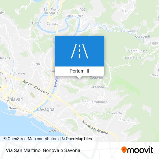 Mappa Via San Martino
