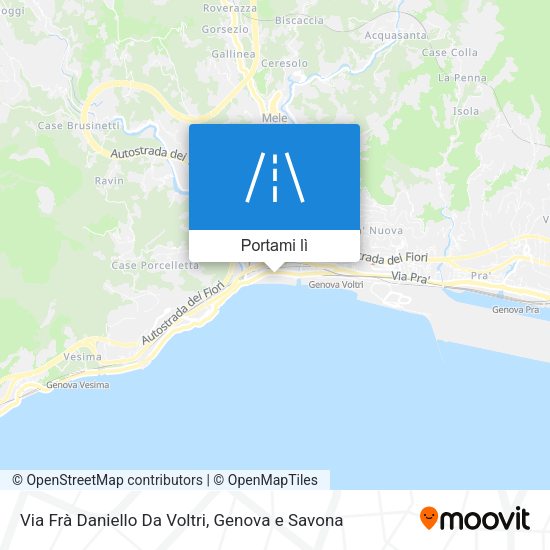 Mappa Via Frà Daniello Da Voltri