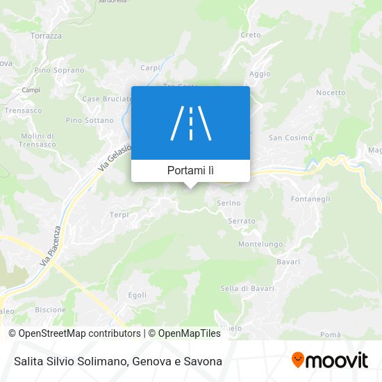 Mappa Salita Silvio Solimano