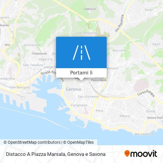 Mappa Distacco A Piazza Marsala