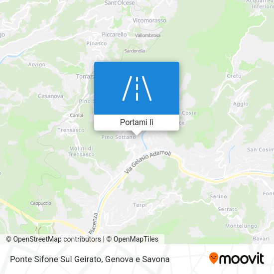 Mappa Ponte Sifone Sul Geirato