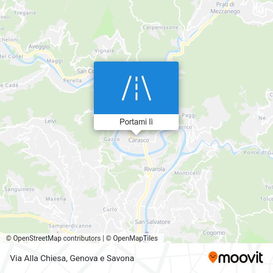 Mappa Via Alla Chiesa