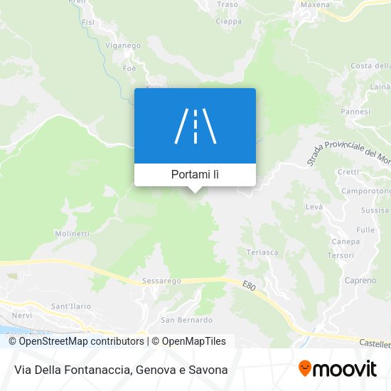 Mappa Via Della Fontanaccia