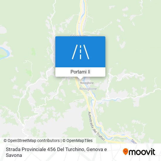 Mappa Strada Provinciale 456 Del Turchino