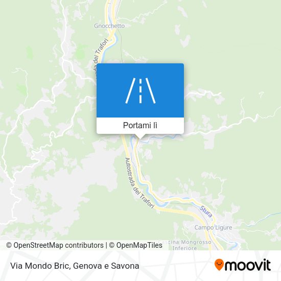 Mappa Via Mondo Bric
