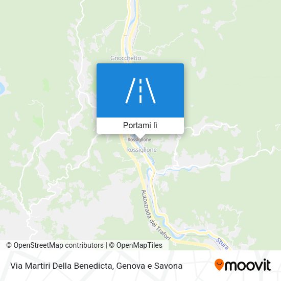 Mappa Via Martiri Della Benedicta