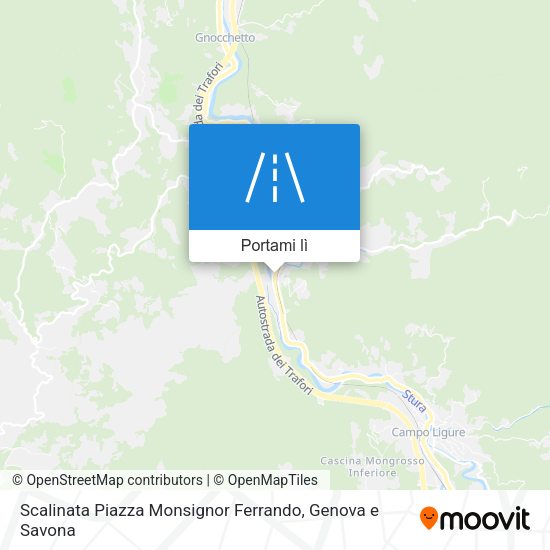 Mappa Scalinata Piazza Monsignor Ferrando