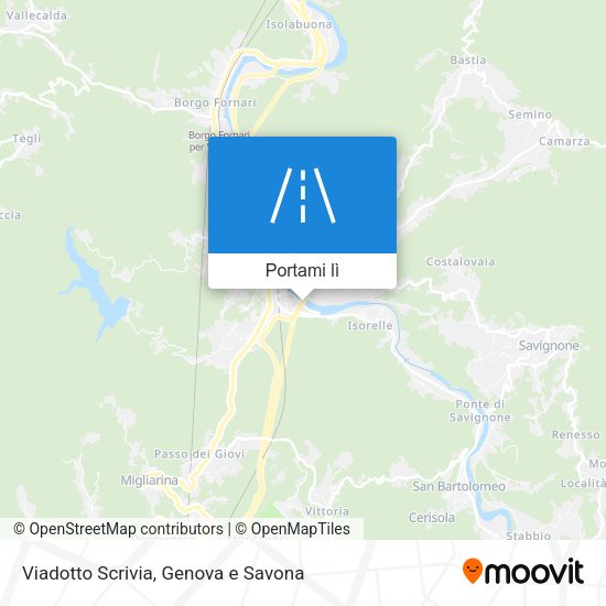 Mappa Viadotto Scrivia