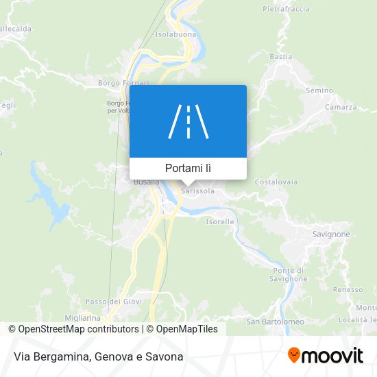 Mappa Via Bergamina