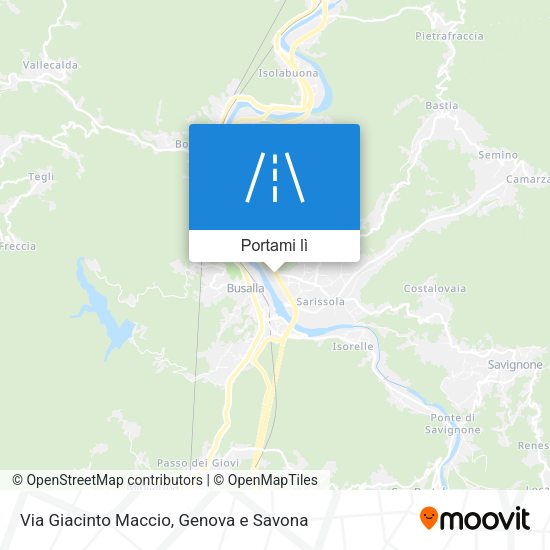 Mappa Via Giacinto Maccio