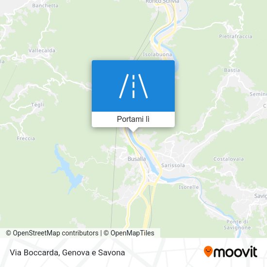Mappa Via Boccarda