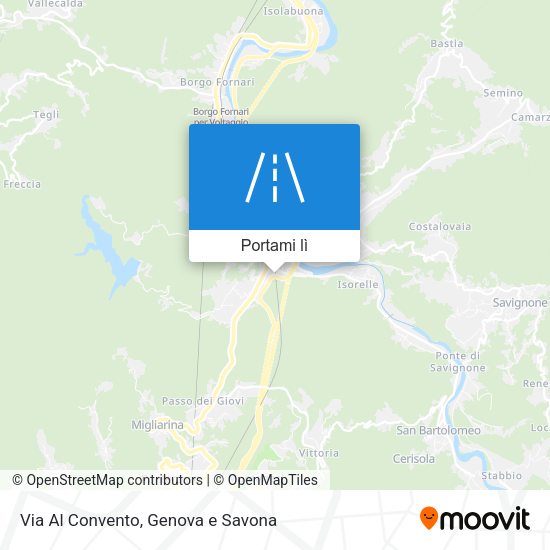 Mappa Via Al Convento