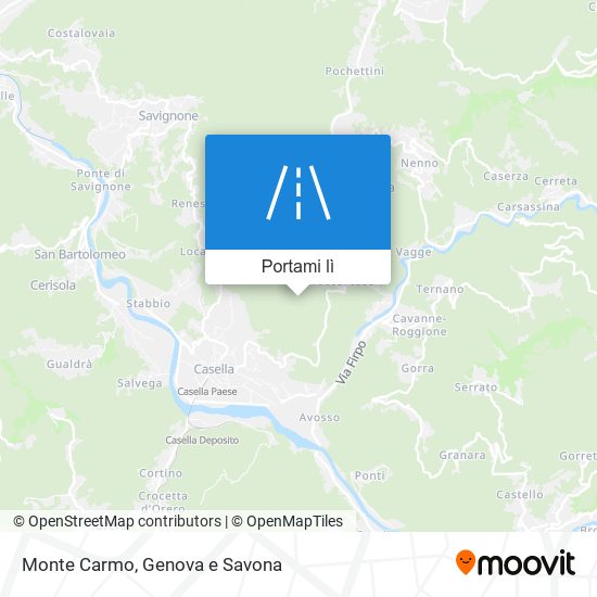 Mappa Monte Carmo