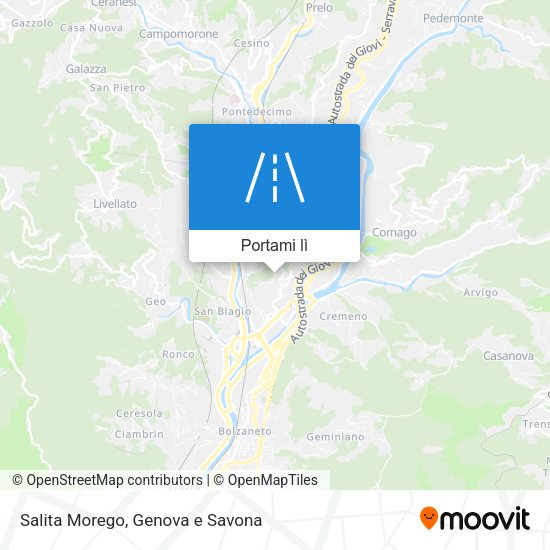 Mappa Salita Morego