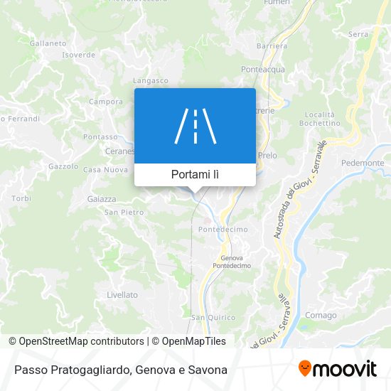 Mappa Passo Pratogagliardo