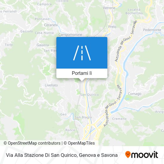 Mappa Via Alla Stazione Di San Quirico