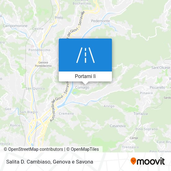 Mappa Salita D. Cambiaso