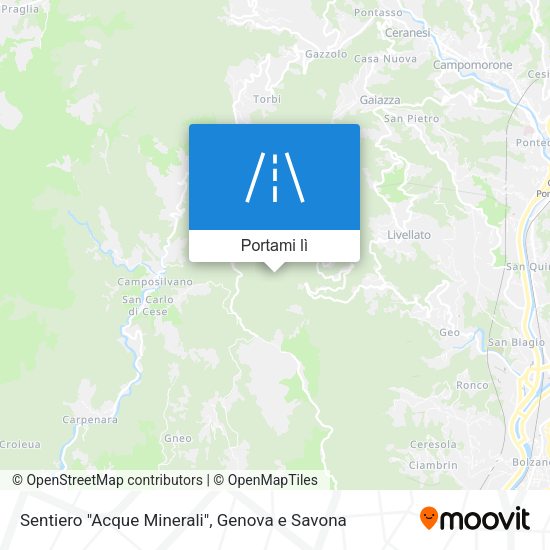 Mappa Sentiero "Acque Minerali"