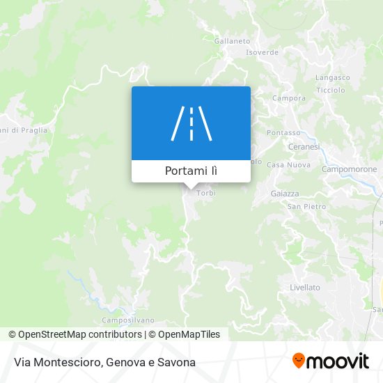 Mappa Via Montescioro