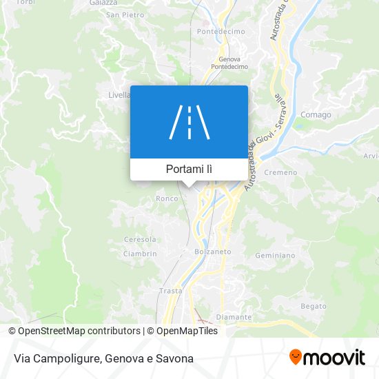 Mappa Via Campoligure