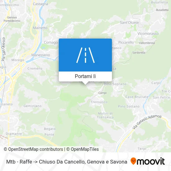 Mappa Mtb - Raffe -> Chiuso Da Cancello