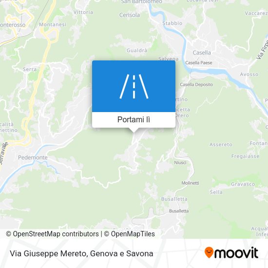 Mappa Via Giuseppe Mereto