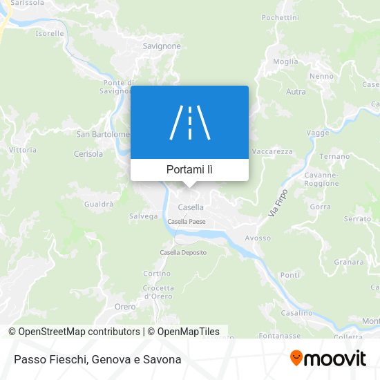 Mappa Passo Fieschi