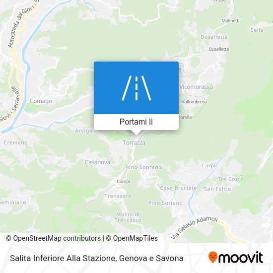 Mappa Salita Inferiore Alla Stazione