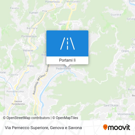Mappa Via Pernecco Superiore